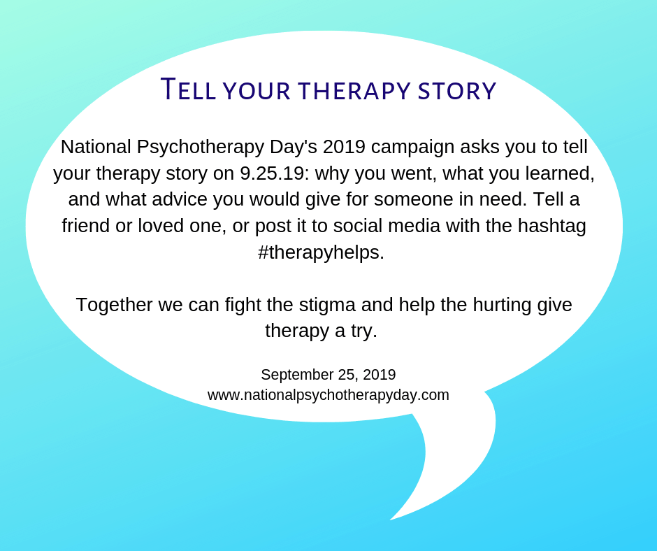 National Psychotherapy Day Join the Therapy Blog Challenge for NPD